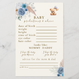 Flyer Balões de Urso de Teddy Bonito Predições e Conselh