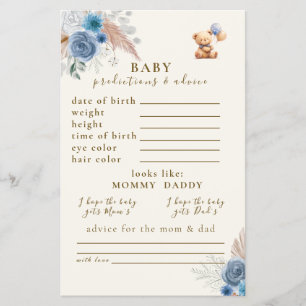 Flyer Balões de Urso de Teddy Bonito Predições e Conselh