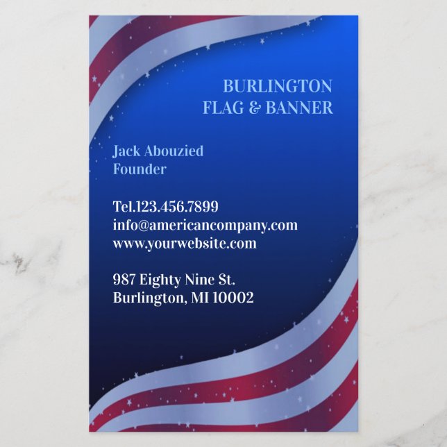 Flyer Bandeira Americana (Frente)