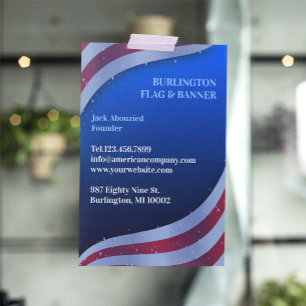 Flyer Bandeira Americana