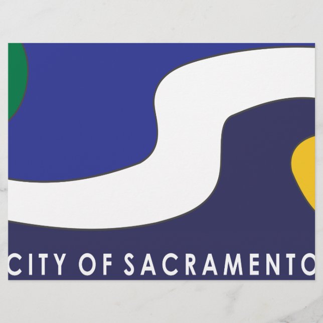 Flyer Bandeira da cidade de Sacramento (Frente)