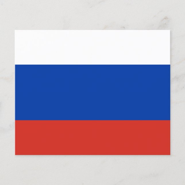 Flyer Bandeira da Rússia - Ф л а Р о г с с и и Т - р и к (Frente)