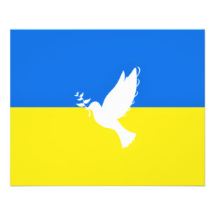 Flyer Bandeira da Ucrânia - Vara da Paz - Liberdade - Pa