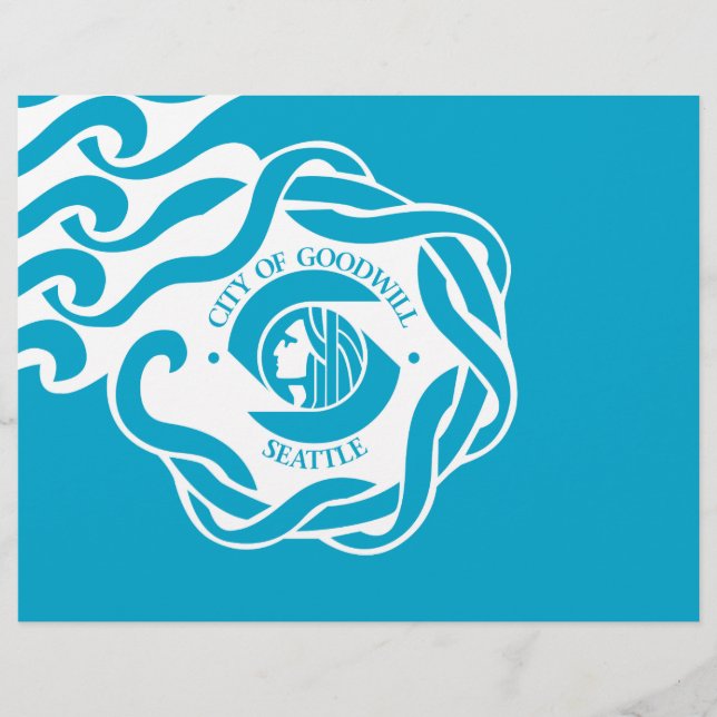 Flyer Bandeira de Seattle (Frente)