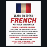 Flyer Bandeira Francesa de Madeira, Anúncio do curso em<br><div class="desc">Bandeira Francesa De Madeira,  Folhetos De Publicidade Em Língua Francesa,  Pela Loja De Cartão de visita.</div>