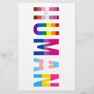 Flyer Bandeira LGBT Humana Mês do Orgulho Gay Transgêner