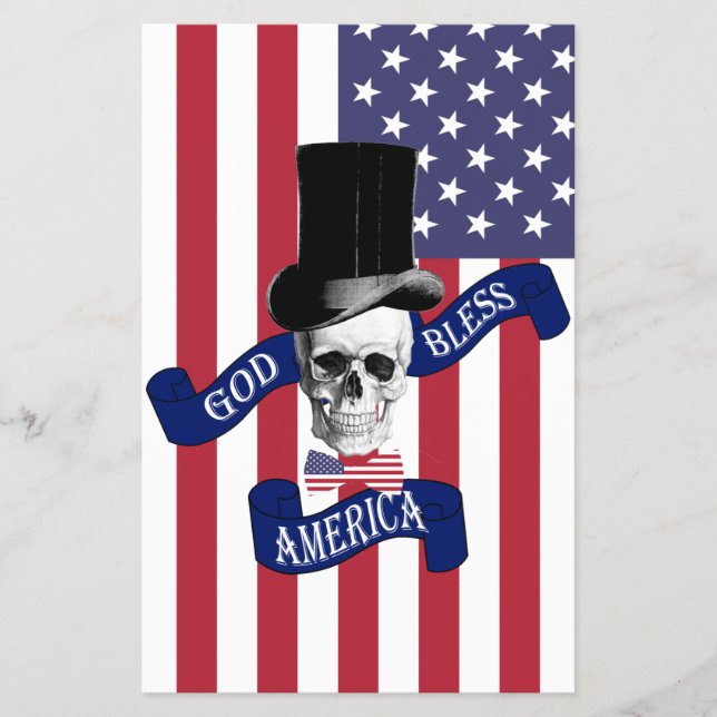 Flyer Bandeira Patriótica Americana (Frente)