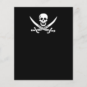 Flyer Bandeira pirata de Jolly roger