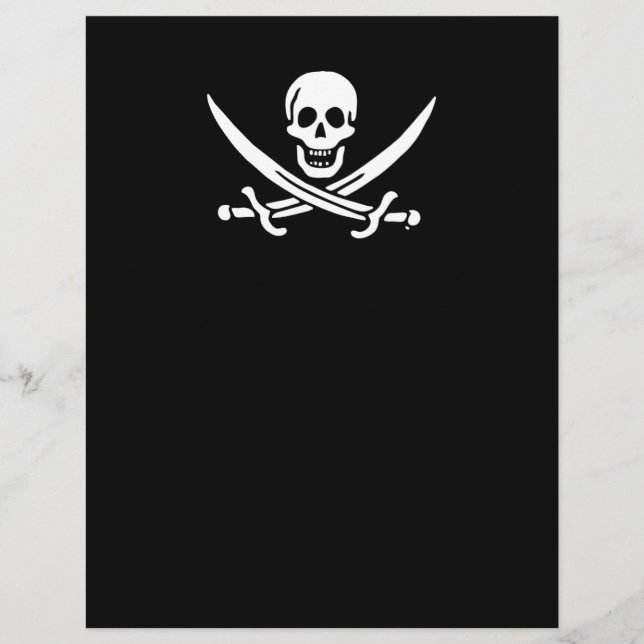 Flyer Bandeira pirata de Jolly roger (Frente)