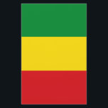 Flyer Bandeira Rastafarian Rasta Etiópia<br><div class="desc">As cores vermelha, verde e amarela representam a bandeira do Rastafarianismo, mas são também uma bandeira da Etiópia. Aqui está um presente rasta de alta qualidade e um design excelente para todos os rastafarianos. Visite nossa loja para encontrar presentes mais legal no rasta e outras ideias de presentes no mundo....</div>