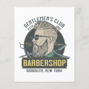 Flyer Barbearia Vintage Esmero de Cavalheiro