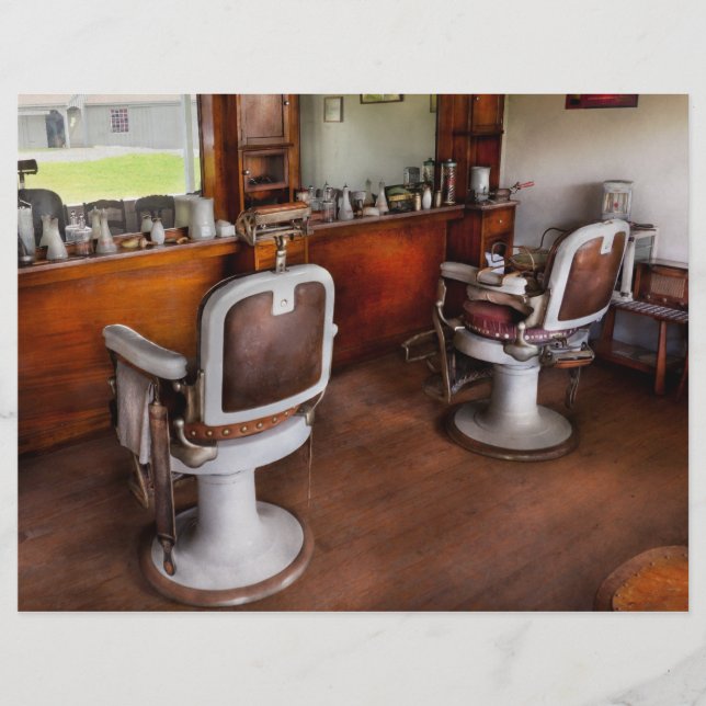 Flyer Barber - A Lista De Cabelos (Frente)