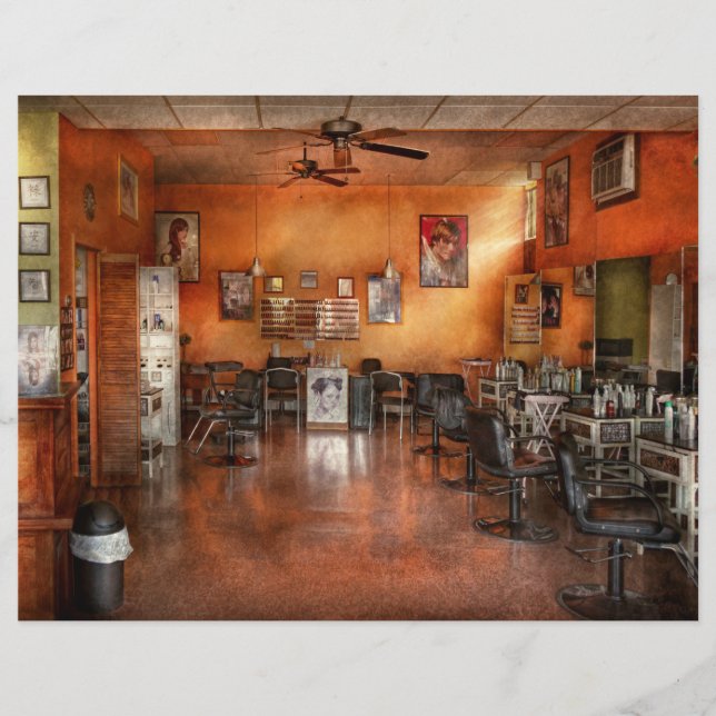 Flyer Barber - Union, NJ - O salão moderno (Frente)