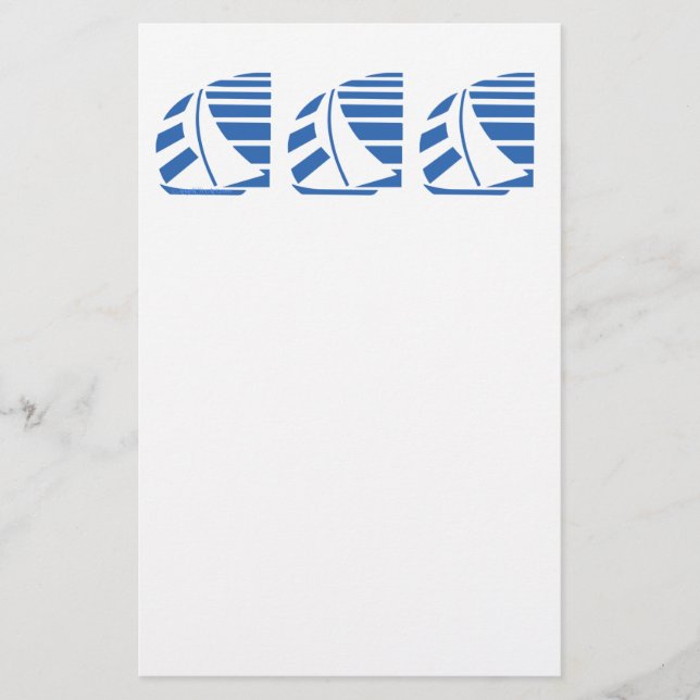 Flyer Barcos de vela azul (Frente)