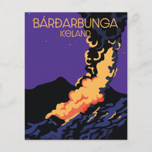 Flyer Bárðarbunga, cartaz de viagem da Islândia.