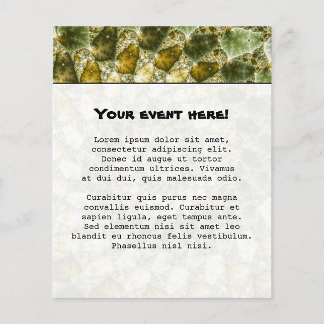 Flyer Barras Marmortas - Arte Mandelbrot (Frente)