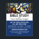 Flyer Batismo de Jesus, Bíblia cristã<br><div class="desc">Batismo de Jesus,  Folhetos de Publicidade da Classe Cristã de Bíblias,  da Loja Cartão de visita.</div>