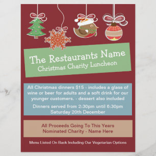 Flyer Baubles de Natal