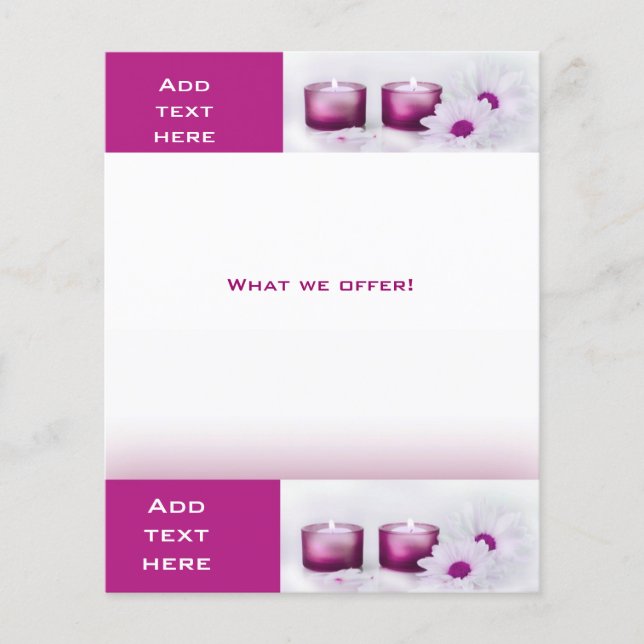 Flyer Beauon Spa Pink Plum Modelo (Frente)