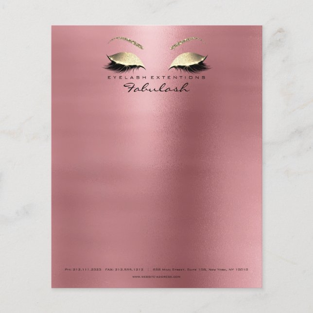 Flyer Beauty Red Bean Lashes Makeup Esthetician sobrance (Frente)