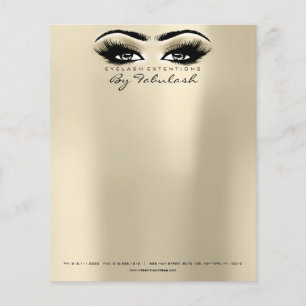 Flyer Beauty Studio Lashes Makeup Stylist Abrir Olhos