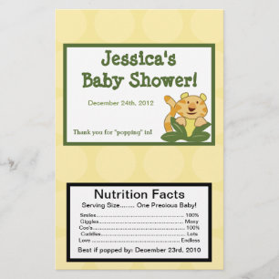 Flyer Bebês da selva do envoltório da pipoca de