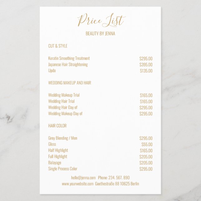 Flyer bege branco simples (Frente)