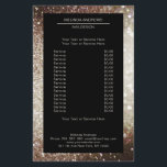 Flyer Beidseitia Dourada Elegante<br><div class="desc">Ein elegantes und raffiniertes Design mit einem digital Bild aus Silber-Dourado-Glitter. Achtung: Bei der Herstellung wird keine echte Folie verwendet,  sondern nur die Farbe gründlich aufgedruckt. Füge deine Daten,  Logo,  FirmenDetails und Bilder in Minuten hinzu.</div>
