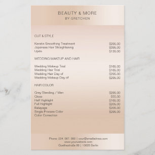 Flyer Beige Hautfarbe minimale moderno