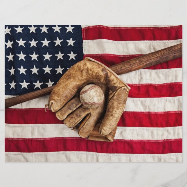 Flyer Beisebol Vintage (Frente)