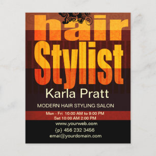 Flyer Beleza Profissional Spa Hairstylist