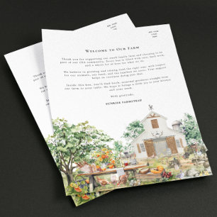 Flyer Bem-vindo à CSA da Fazenda   Pequena Propriedade R