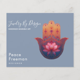 Flyer Bênção do Lótus Mão Hamsa