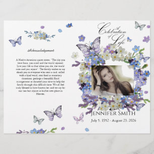 Flyer Bi-Fold Esqueça-me do Programa Não Funeral