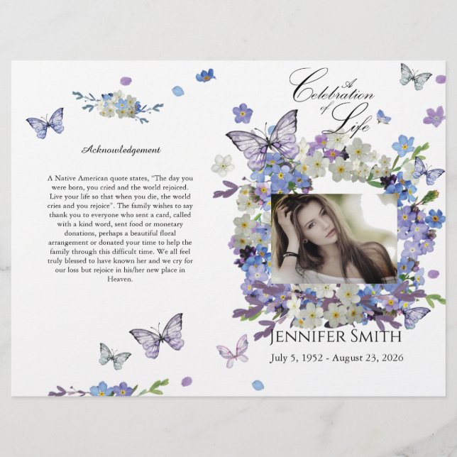 Flyer Bi-Fold Esqueça-me do Programa Não Funeral (Frente)