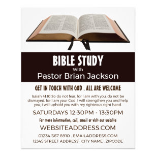 Flyer Bíblia Sagrada, Classe Cristã de Bíblia Adverte