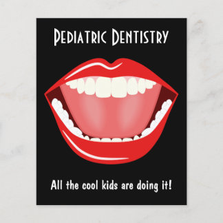 Flyer Big Mouth Small Dentist Dentistry Dental Leaflet