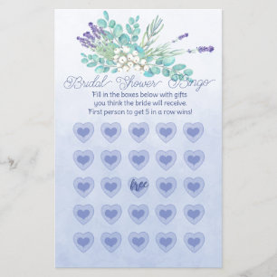 Flyer Bingo Bridal de Berries Bridal, Lavanda Roxa