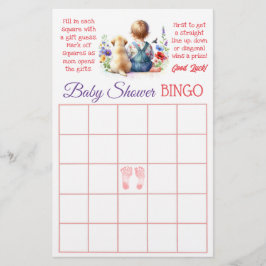 Flyer Bingo Rosa e Quem Conhece Melhor Mamãe