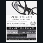 Flyer Black Frames, Opticista, Técnico<br><div class="desc">Black Frames, Optician, Técnico Advertising Flyers Pela Loja De Cartão de visita.</div>