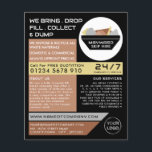 Flyer Black Rubish Skip, Skip/Dumpster Company<br><div class="desc">Folhas De Anúncio Da Empresa Skip/Dumpster Pelas Lojas De Cartão de visita.</div>