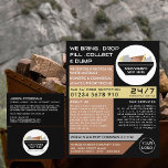 Flyer Black Rubish Skip, Skip/Dumpster Company<br><div class="desc">Folhas De Anúncio Da Empresa Skip/Dumpster Pelas Lojas De Cartão de visita.</div>