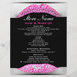 Flyer Bling Make Artist Beauty Salon List Of Services