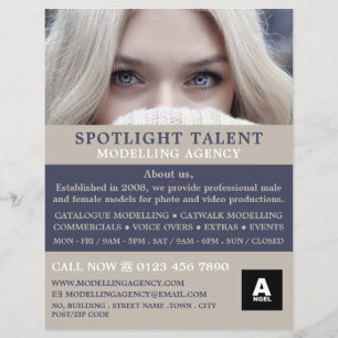 Flyer Blonde Model, Modelation Agency, Model Agent