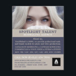Flyer Blonde Model, Modelation Agency, Model Agent<br><div class="desc">Modelo Blonde,  Agência De Modelagem,  Folhetos De Publicidade De Agentes Modelo Pela Loja De Cartão de visita.</div>