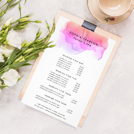 Flyer Blot de Aquarela Moderna | Preços e serviços