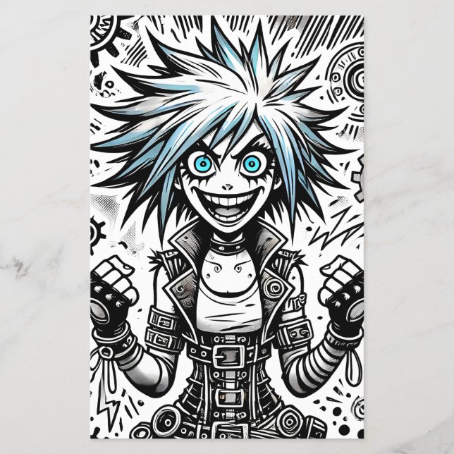 Flyer blu_eye original de arte animada animada (Frente)