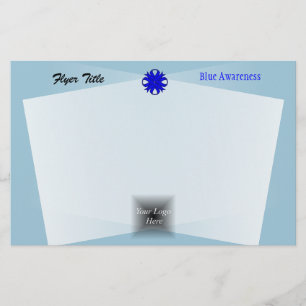 Flyer Blue Clover Ribbon por Kenneth Yoncich