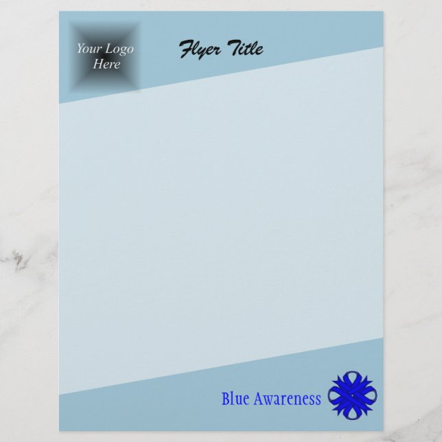 Flyer Blue Clover Ribbon por Kenneth Yoncich (Frente)