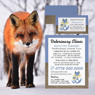 Flyer Blue Fox, Veterinarian, Serviço Veterinário